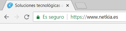 Web segura en Google Chrome